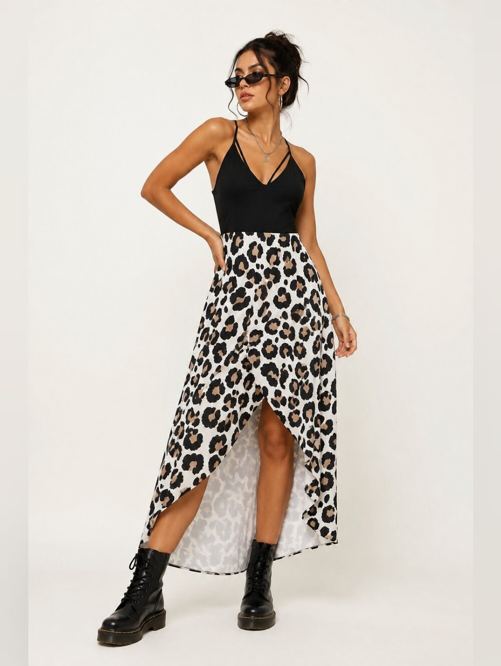 Women's Size Large COTTON Animal Print Dress